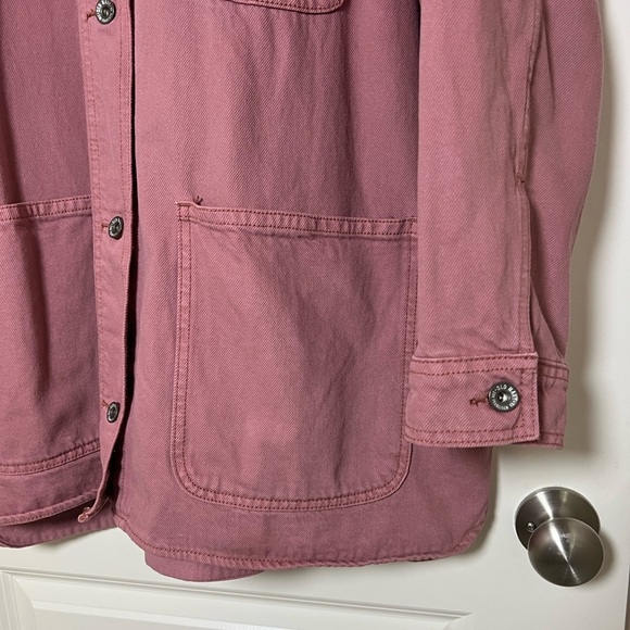 Old Navy Workwear Barn Chore Shacket Dusty Pink 2X - Picture 4 of 6